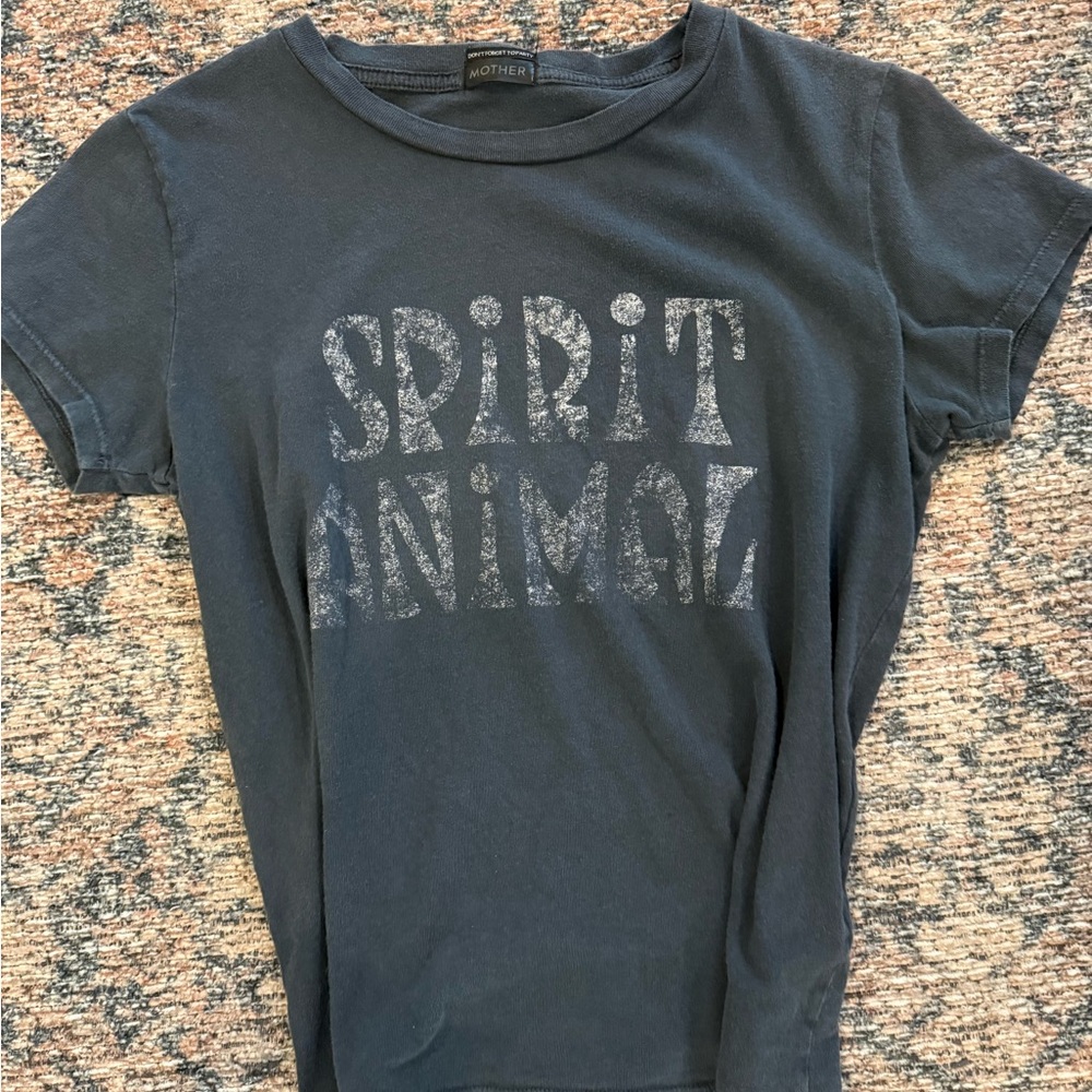 MOTHER Spirit Animal Tee - Charcoal Grey